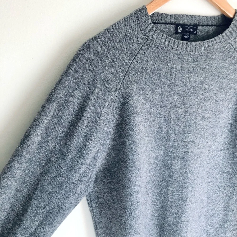 J.Crew Gray Lambswool Sweater - Picture 12 of 14